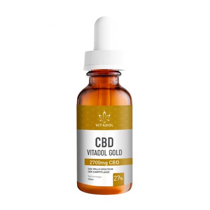 CBD-27-Öl-Vitadol-Gold-Flasche